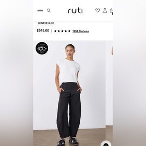 Ruti on the loose work pants - excellent condition!